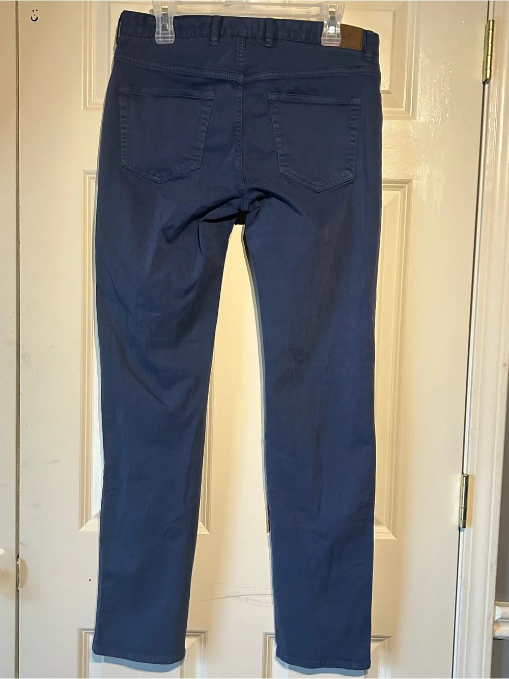 Peter Millar Ultimate Sateen Stretch 5-Pocket Pants Mens 32x32 Navy Chino